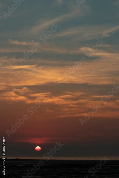 Fototapeta sunset at the beach