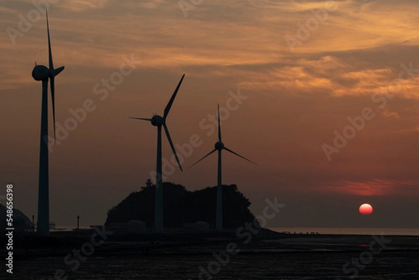 Fototapeta sunset at the beach