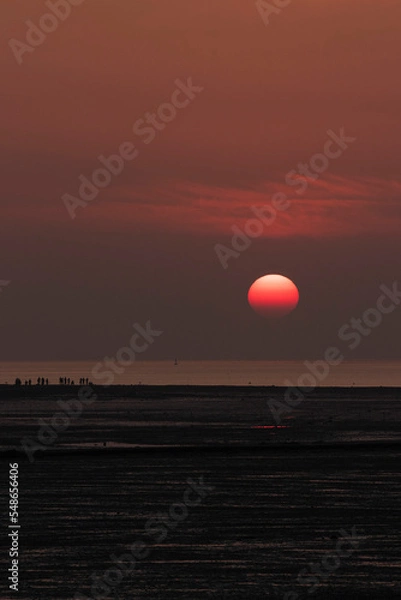 Fototapeta sunset at the beach