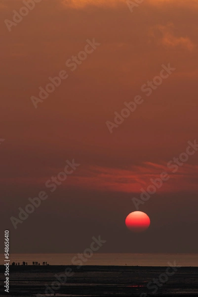 Fototapeta sunset at the beach