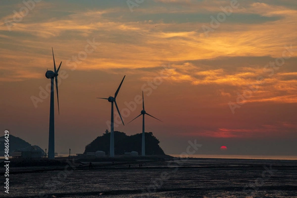 Fototapeta sunset at the beach