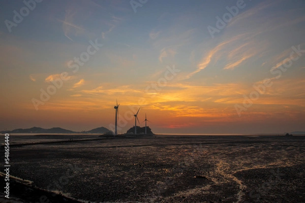 Fototapeta sunset at the beach
