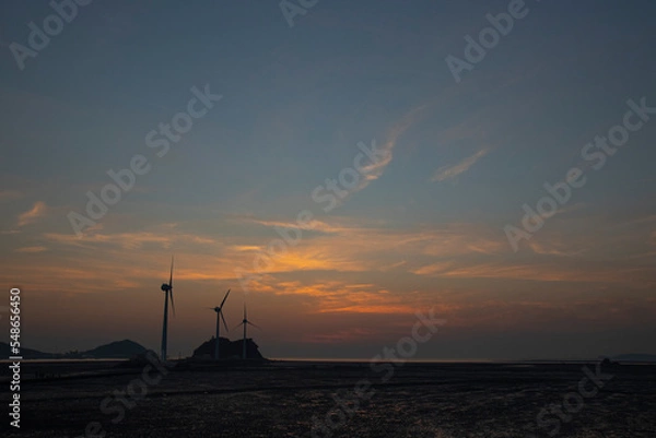 Fototapeta sunset at the beach