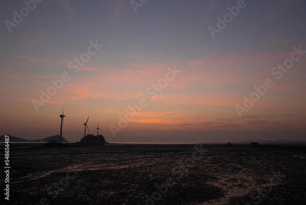 Fototapeta sunset at the beach