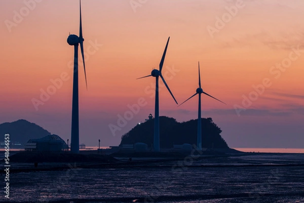 Fototapeta sunset at the beach