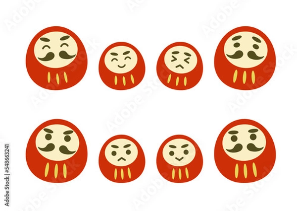 Fototapeta だるまのイラスト