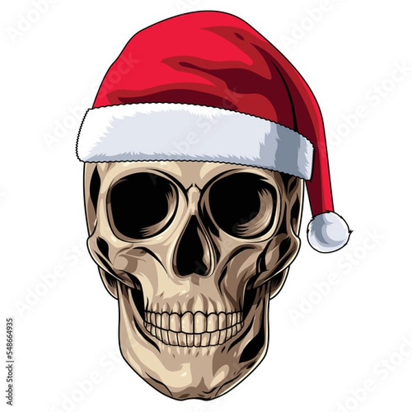 Obraz santa skull