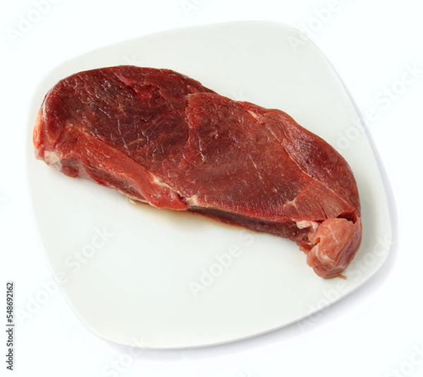 Obraz Raw red meat on a plate