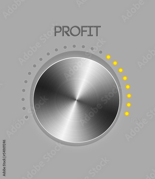 Fototapeta Profit controller knob
