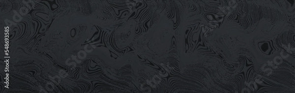 Obraz Damascus steel textur, curve texture,  cloud pattern, dark color vector