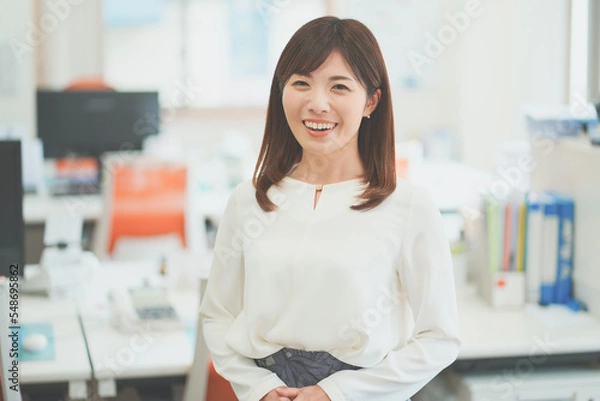 Obraz オフィスで働く女性