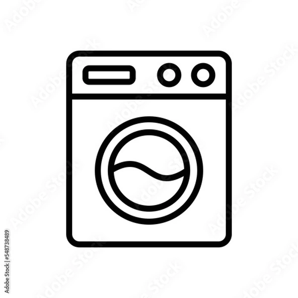 Obraz washing machine icon vector design template in white background
