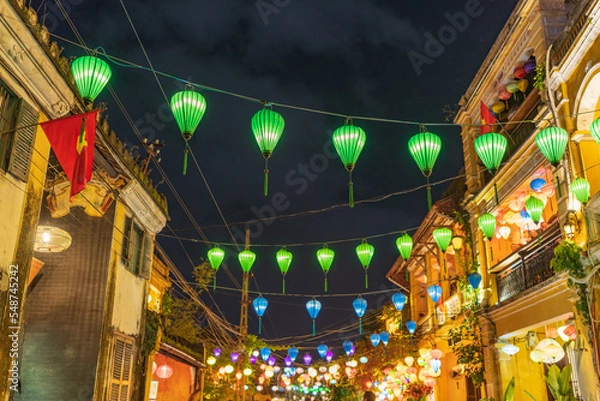 Obraz ホイアンのランタン祭り