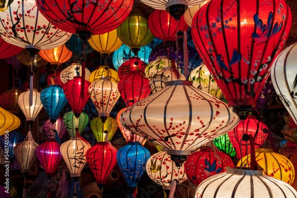 Obraz ホイアンのランタン祭り