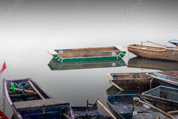 Obraz boats on the river