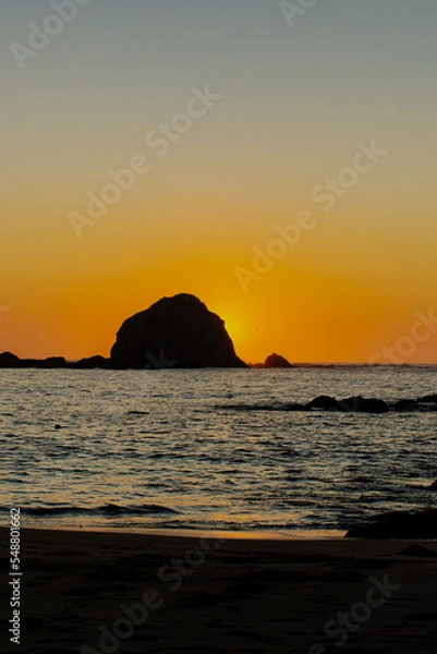 Fototapeta sunset on the beach