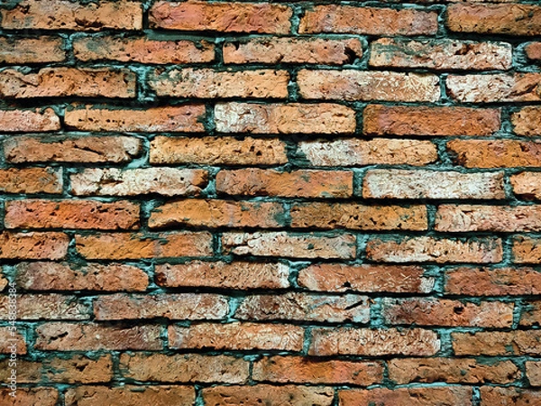 Obraz An old brick wall is a good background.