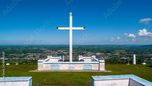 Fototapeta Millenium Cross overlooking Clonmel