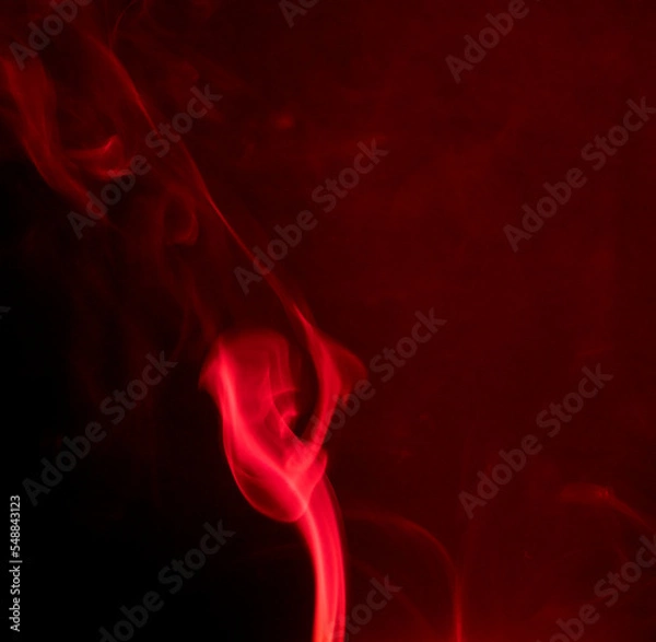 Obraz Red incense smoke
