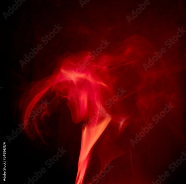 Obraz Red incense smoke