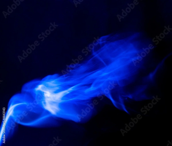 Obraz blue incense smoke