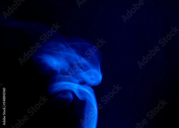 Obraz blue incense smoke