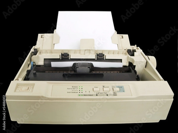 Fototapeta Dot matrix printer