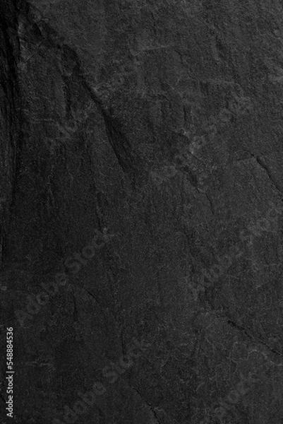 Obraz Dark grey black slate background or texture.