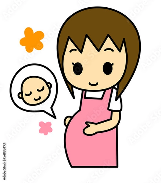 Obraz 妊婦　赤ちゃん