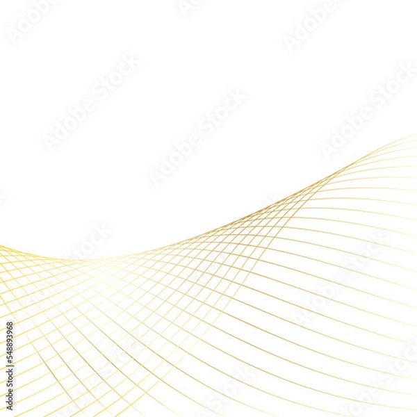 Fototapeta Abstract gold wave