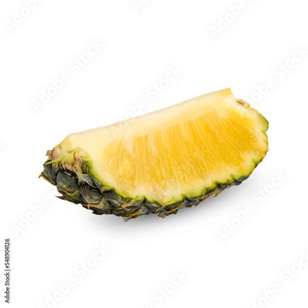 Fototapeta Fresh pineapple isolated on transparent background (.PNG)
