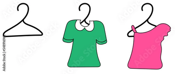 Fototapeta Clothes Hangers