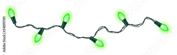 Obraz christmas light on transparent background.