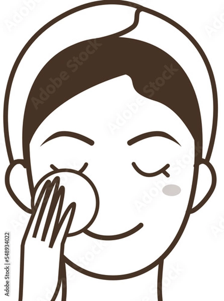 Obraz makeup face illustration