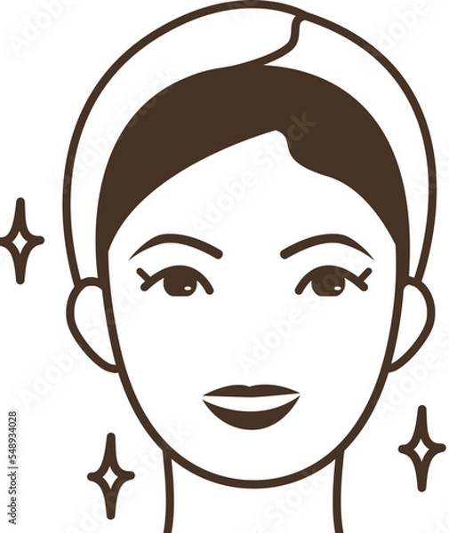 Obraz makeup face illustration