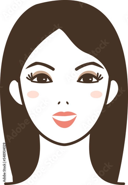 Obraz makeup face illustration