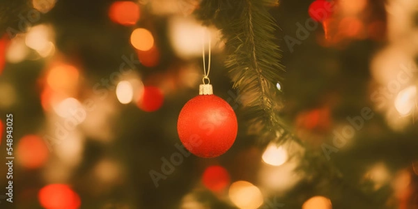 Obraz christmas balls, Made by AI, Artificial Intelligence
