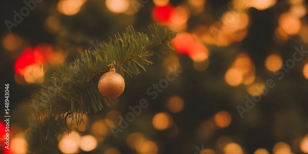 Obraz christmas balls, Made by AI, Artificial Intelligence
