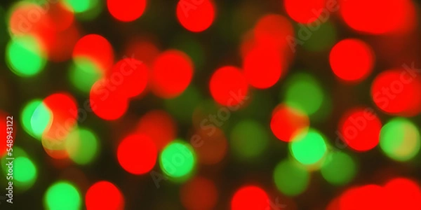 Obraz christmas lights bokeh effect, Made by AI, Artificial Intelligence
