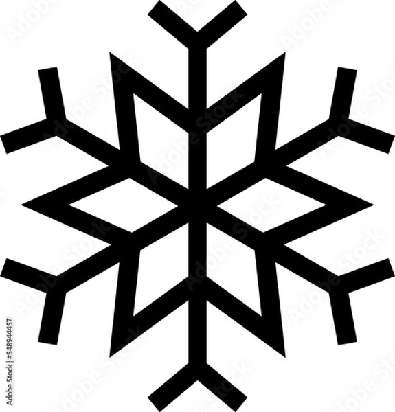 Fototapeta Snowflake shape