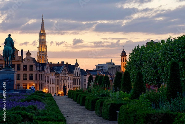 Obraz Sunset on Brussels