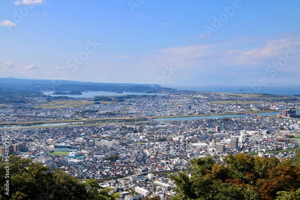 Obraz 本丸跡からの眺望・北・北西方面・鳥取城跡（鳥取県・鳥取市）