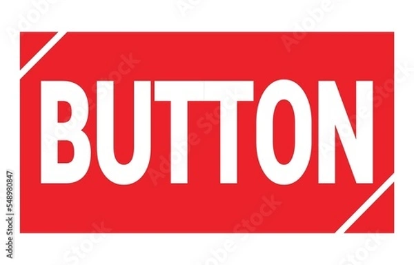 Fototapeta BUTTON text written on red stamp sign.