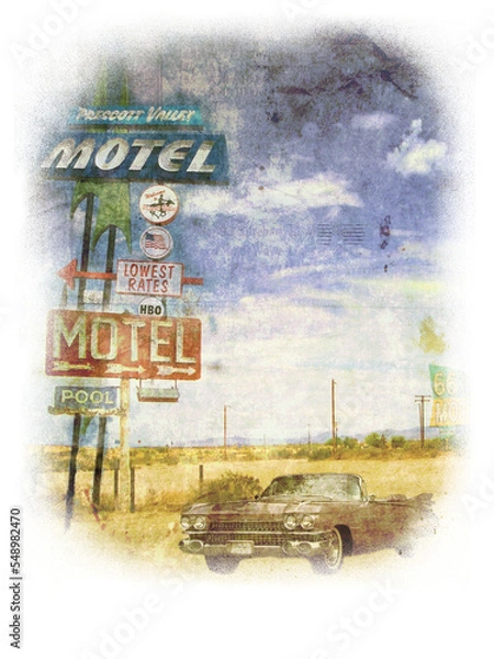 Fototapeta Abstract Design print on plain ground 