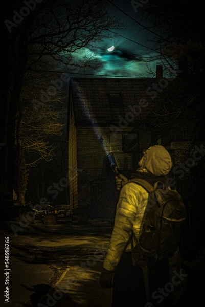 Fototapeta alone in the dark