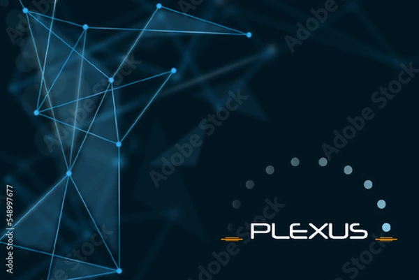Obraz Abstract Dijital Background Plexus Background