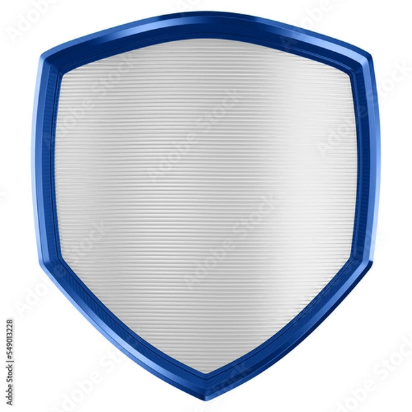 Obraz Escudo branco 3d para composição