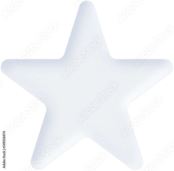 Obraz White Blank Shape Shadow Neumorphism Style