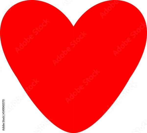 Fototapeta red heart icon