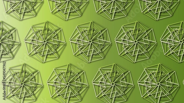 Obraz Beverage Bright colored geometric pattern background with decorative ornamental illustrations